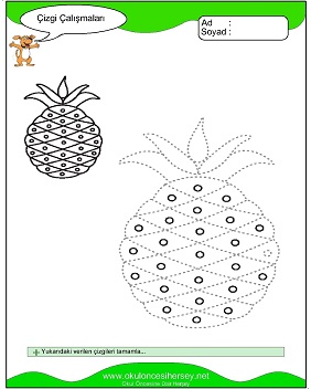 okul öncesi çizgi çalışma sayfaları